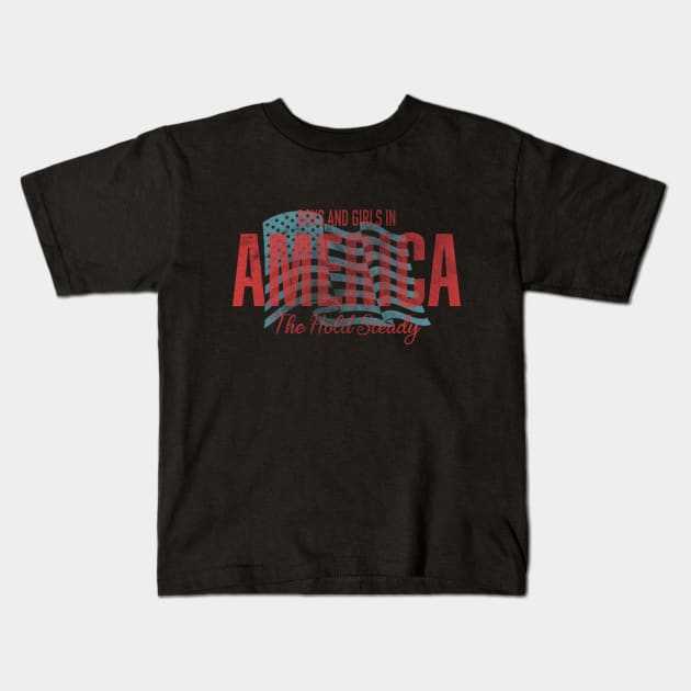 Boys and Girls in America Kids T-Shirt by DavidLoblaw